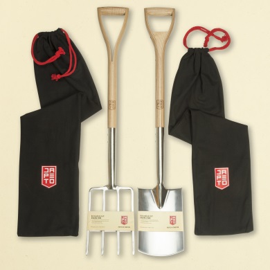 Garden Spade & Fork Set - Ash handle & shaft
